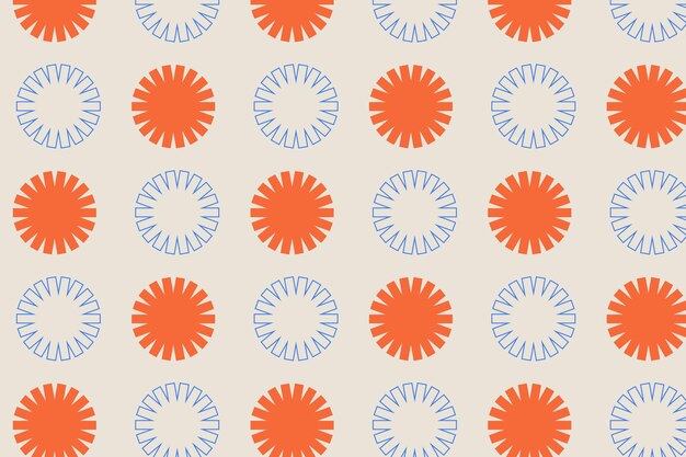 Simple floral pattern design vector art