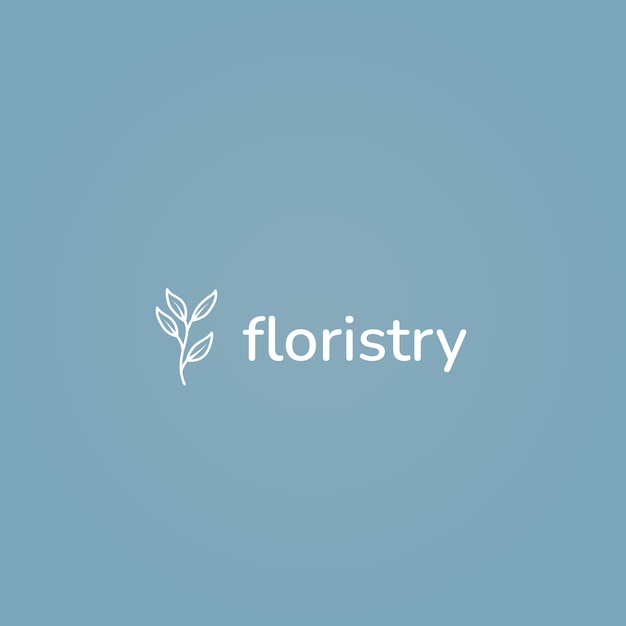 simple flower logo illustration