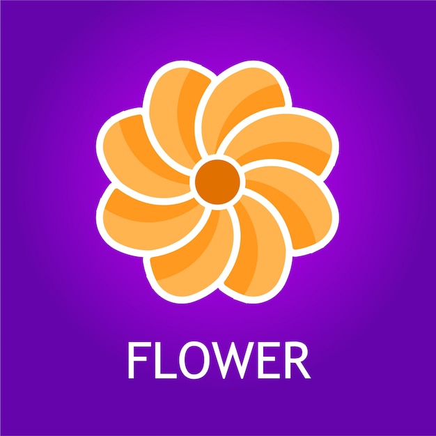 Logo semplice fiore