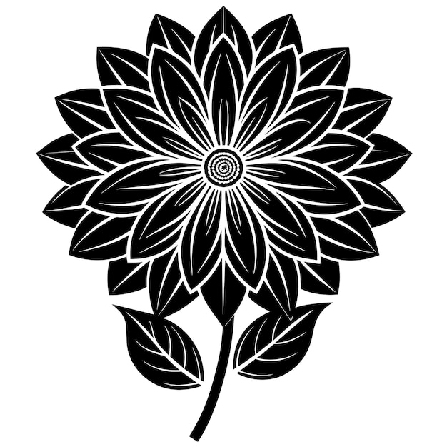 Simple flower outline