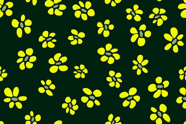 Simple flower seamless pattern vector tissue print design Rusti