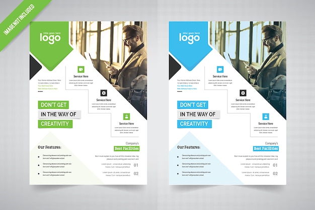 Vector simple flyer design