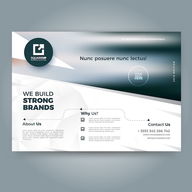 Vector simple flyer template