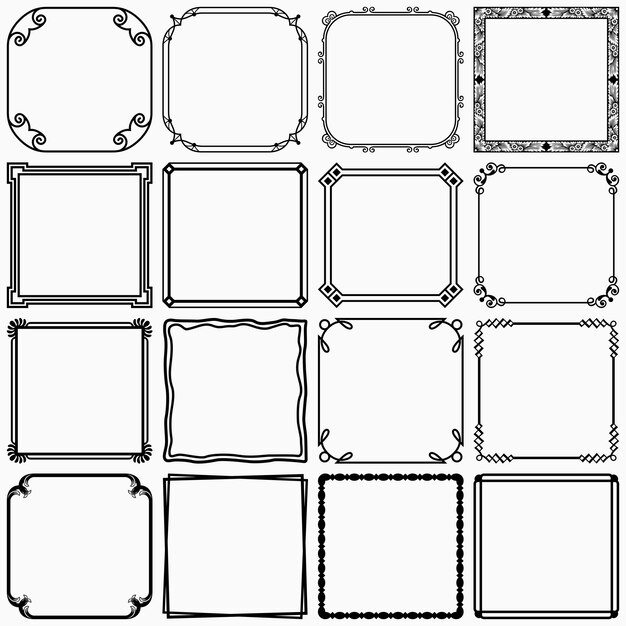 Vector simple frames (set 4)