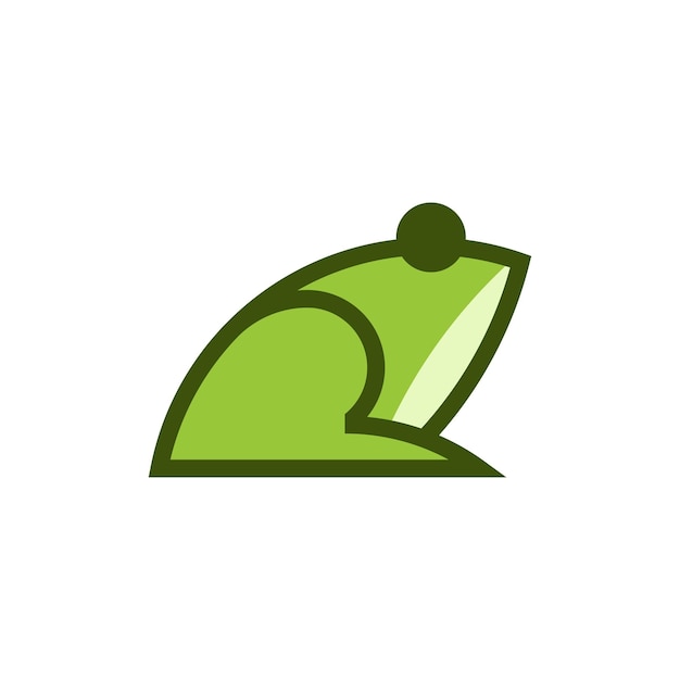 Vector simple frog logo