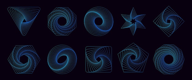 simple geometric abstract patterns