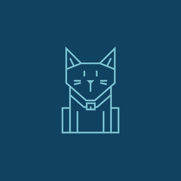 Simple geometric cat