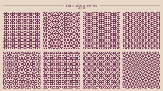 Simple geometric pattern design bundle. Repeated abstract pattern graphic.