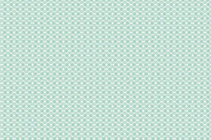Vector a simple geometric pattern of green on a white background