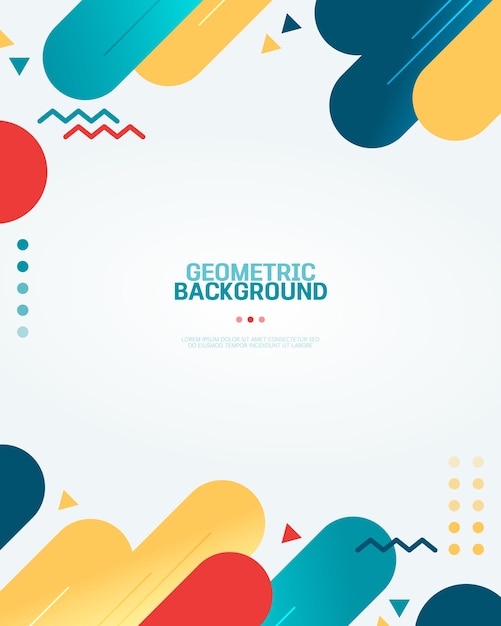 Vector simple geometry background illustration