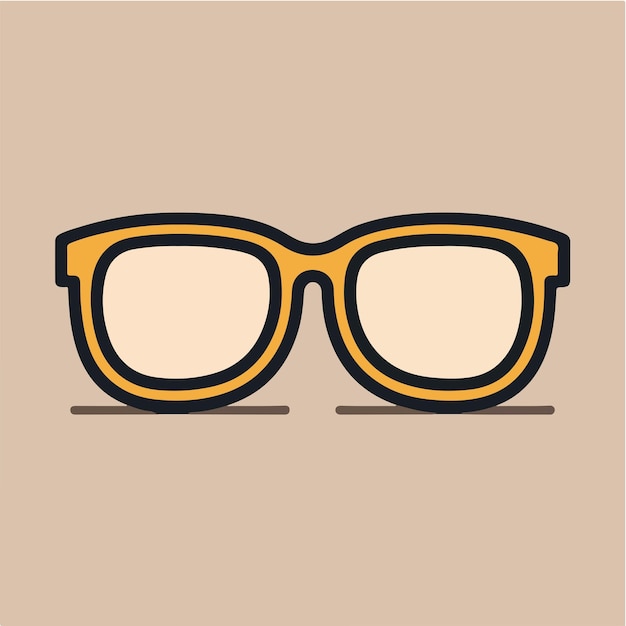 Simple glasses vector