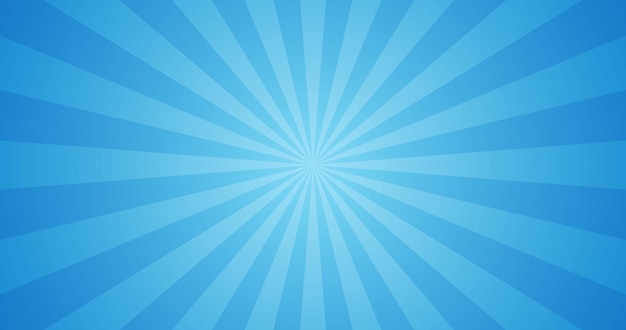 Simple Gradient Blue Blank Horizontal Plain Background With Stripe Light Explosion Effect