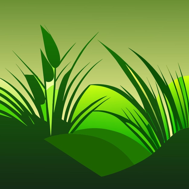 Simple grass background vector illustration