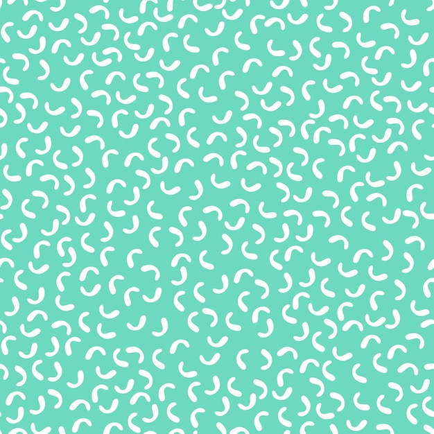 Simple green confetti background. Colorful seamless pattern.