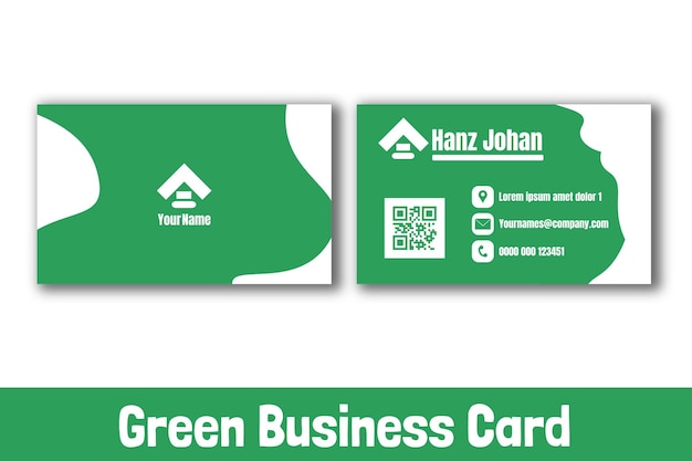 Simple Green Corporate Business Card Template