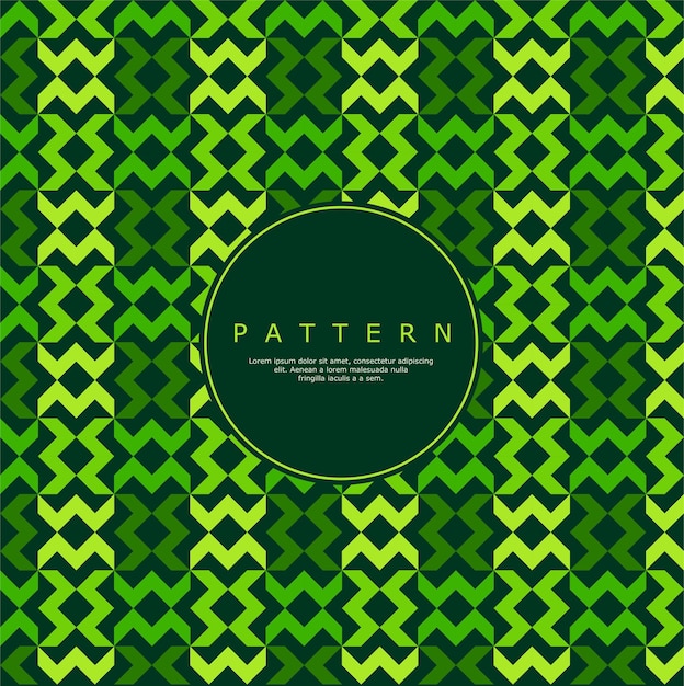 Vector simple green stripe wave line abstract seamless pattern.