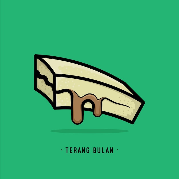 Simple hand drawn terang bulan vector