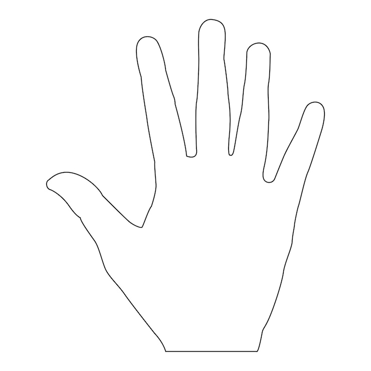 Vector simple hand logo vector template