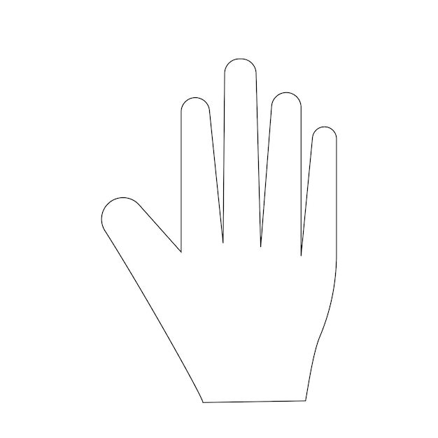 Vector simple hand logo vector template