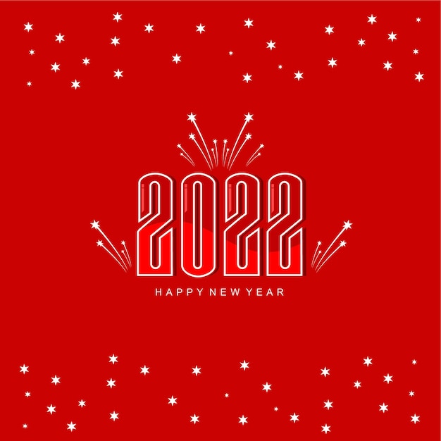 Simple Happy new year background design template