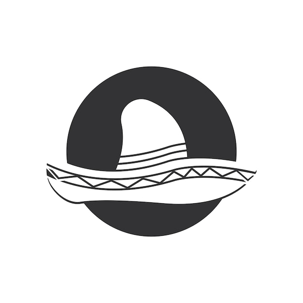 Simple hat vector design logo icon