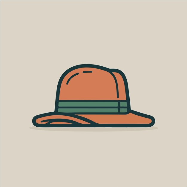 Vector simple hat vector