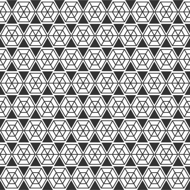 Simple hexagon seamless pattern background