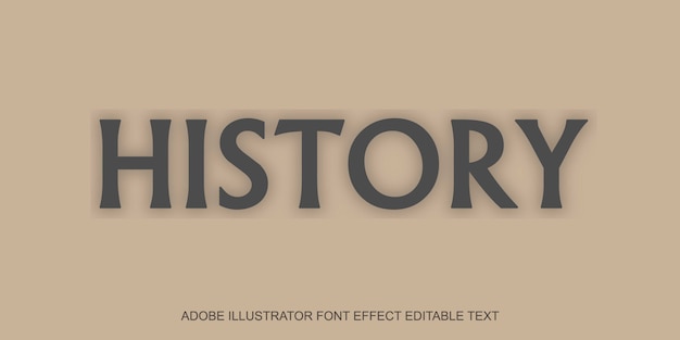 Simple history text effect