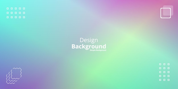 simple holographic gradient background in bright colors. Colorful banner template