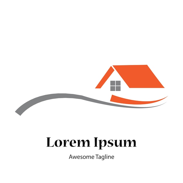 Simple Home logo design icon