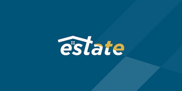 Simple home real estate logo icon vector