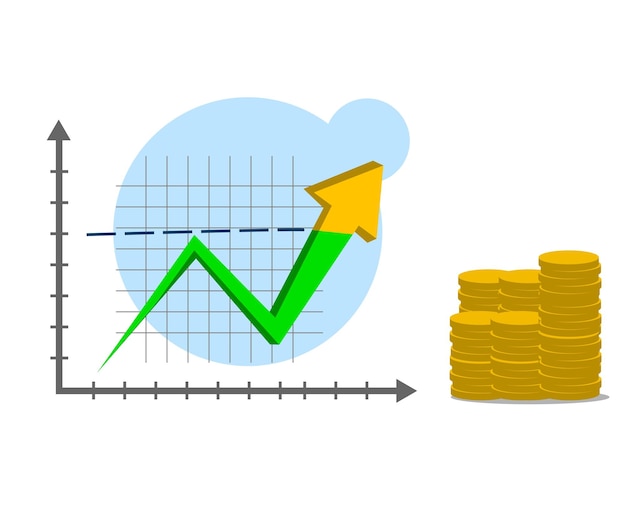 simple illustration of demand and suply curve diagram. Capital, economics and analysis. eps file