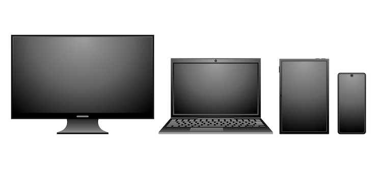 Vector simple illustration _ device with powered power