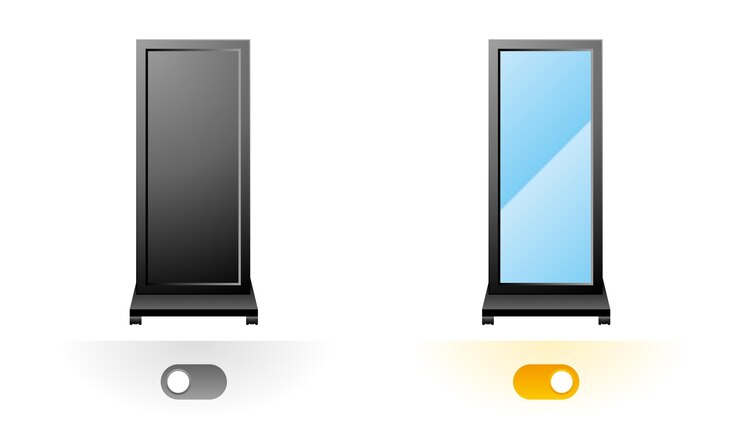 Vector simple illustration _ digital signage
