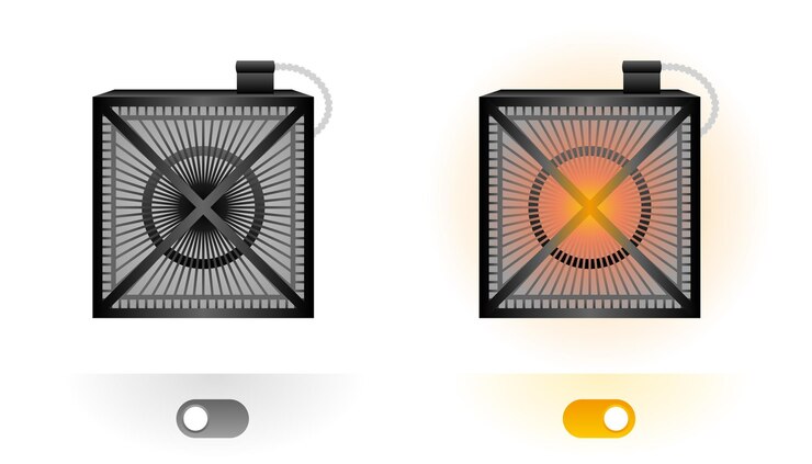Vector simple illustration_ kotatsu heater