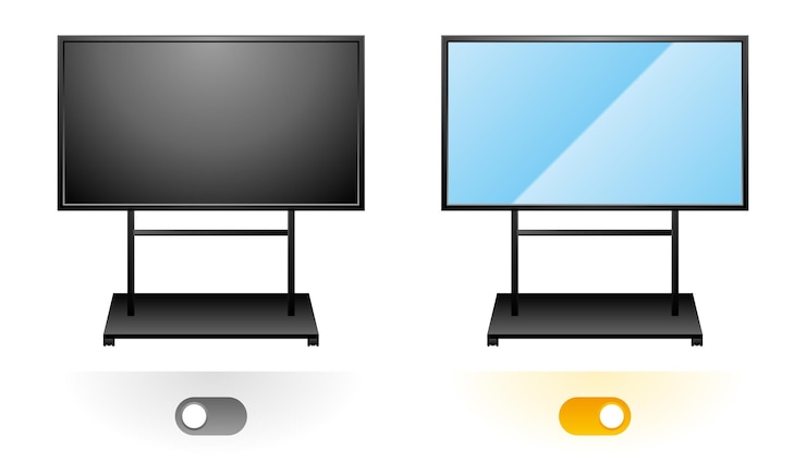 Vector simple illustration_ large monitor