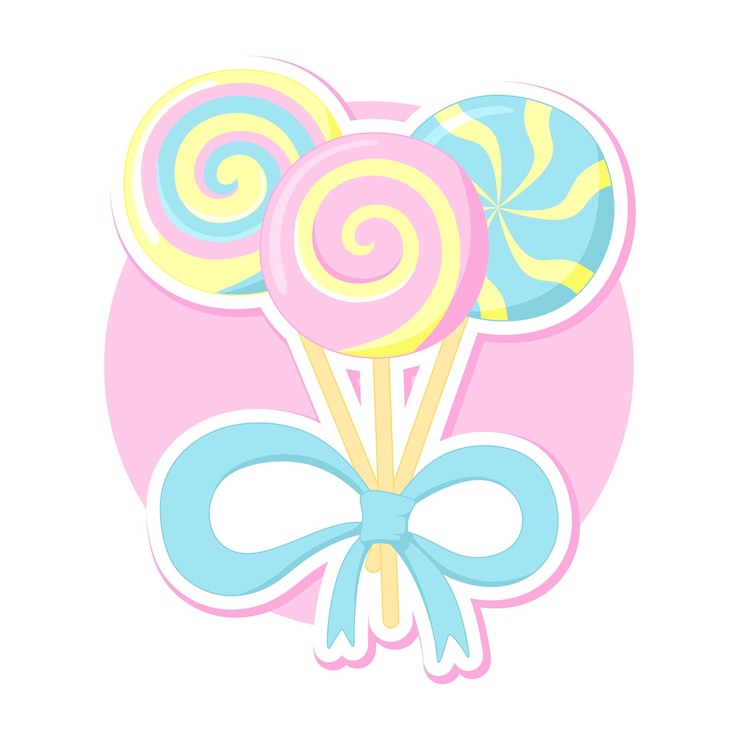 Simple illustration of sweet candy