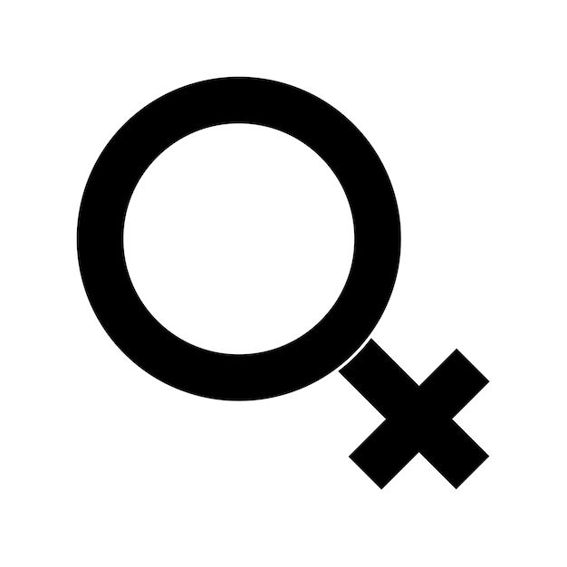 Vector simple illustration of venus symbol concept of gender symbols