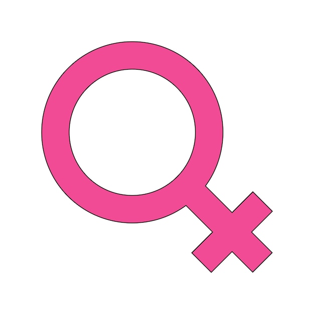 Vector simple illustration of venus symbol concept of gender symbols