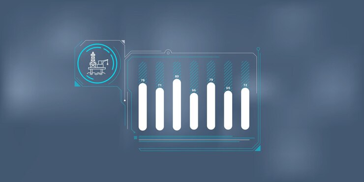Vector a simple infographic about investing in offshore drilling