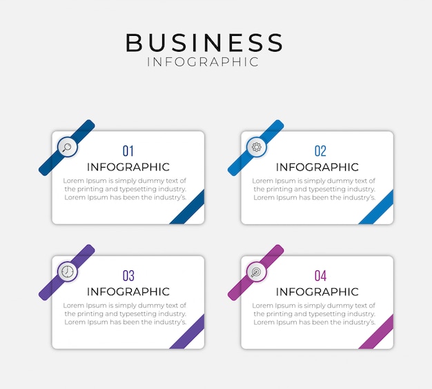 Simple infographic design template. Flat  illustration for presentation,  report.