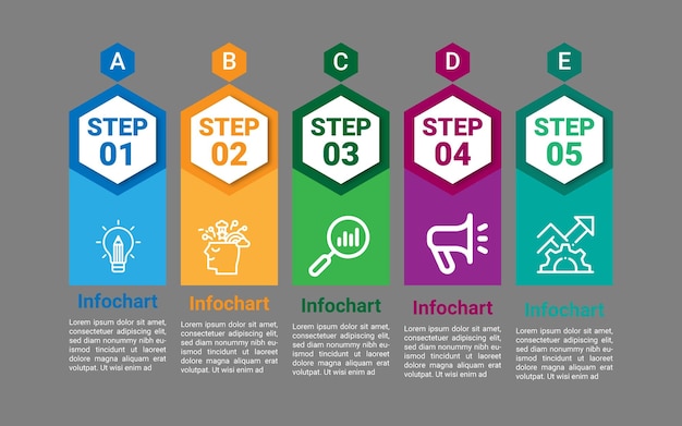 간단한 Infographic 디자인 서식 파일