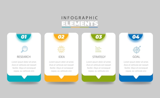 Simple infographic elements