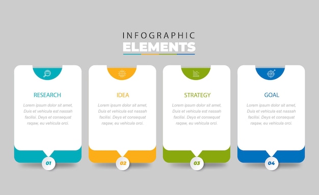 Simple infographic elements