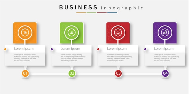 Simple infographic with 6 options