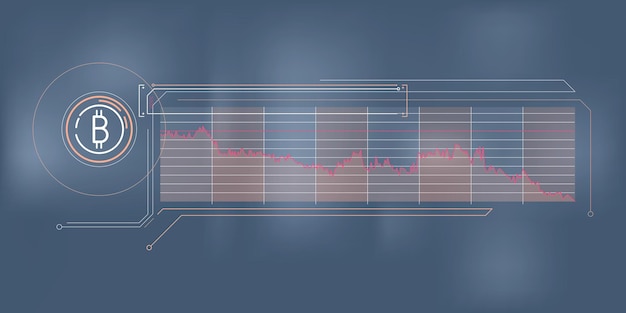 Простая инфографика о падении цены биткойна