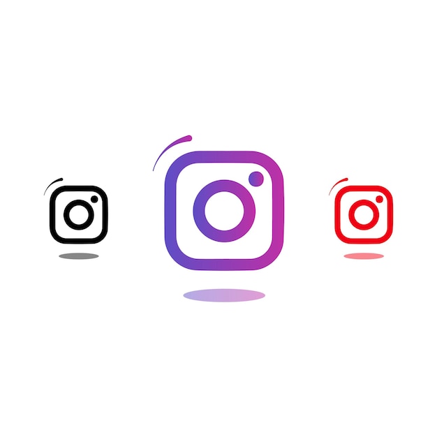 Простой набор иконок instagram