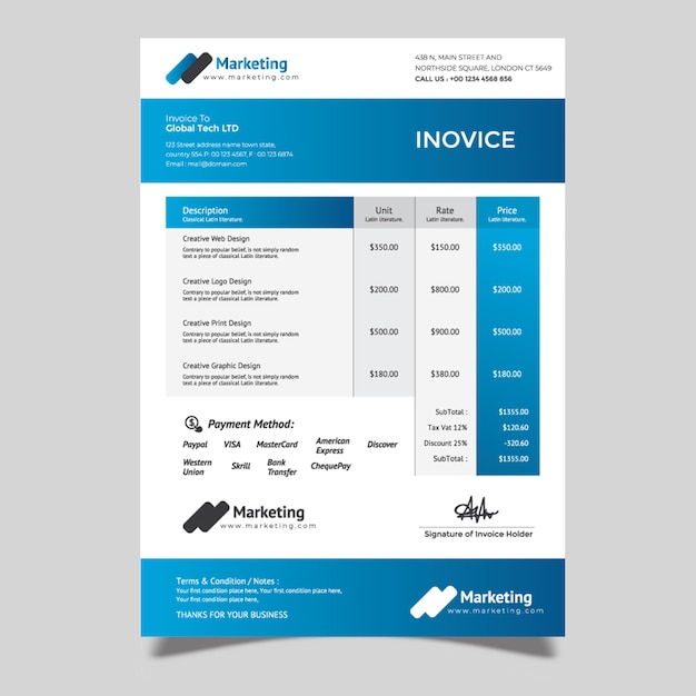 Simple Invoice Template 