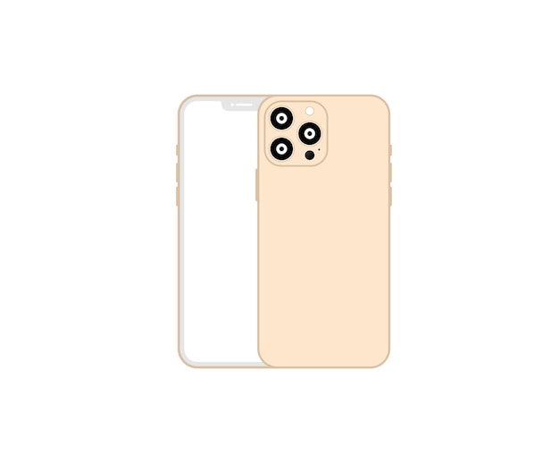 Simple iphone vector design front and back