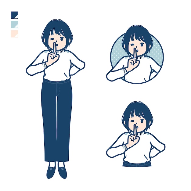 Vector simple knit womanbequiet